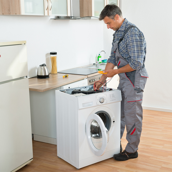 can you walk me through the steps of troubleshooting my washer issue in Macedonia IA